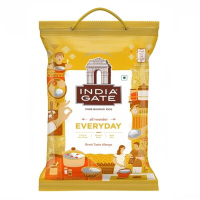 India Gate Basmati Rice Everyday – Fluffy, Non-Sticky, Medium Grain Rice