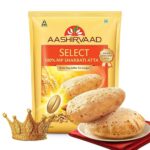 Aashirvaad Select 100% MP Sharbati Atta – Premium Whole Wheat Flour for Softer Rotis